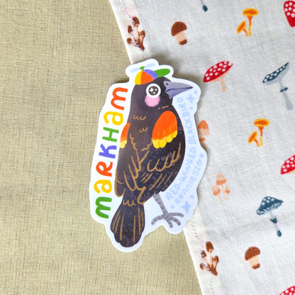Markham Red-Wing Black Bird Sticker