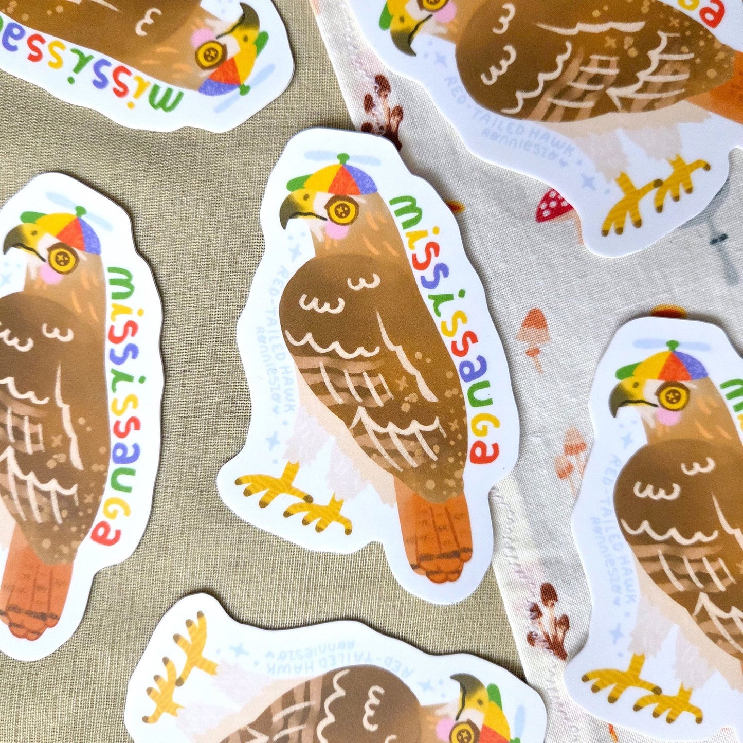 Mississauga Red-Tailed Hawk Sticker