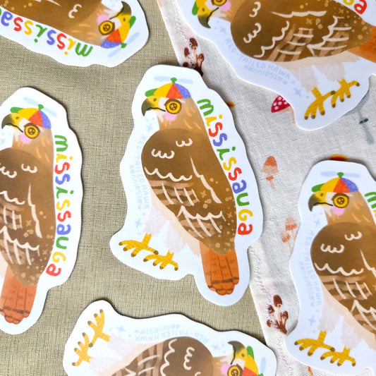 Mississauga Red-Tailed Hawk Sticker