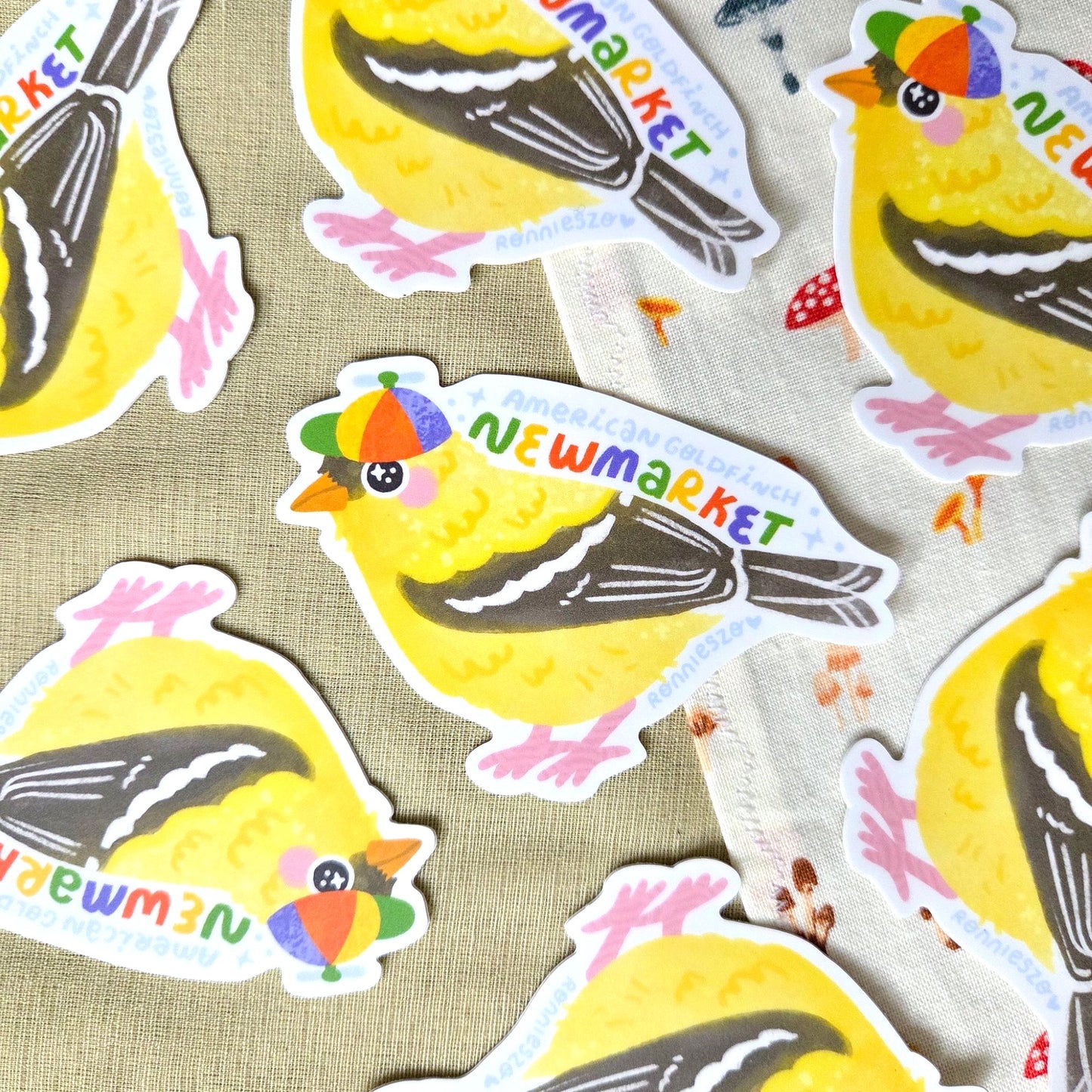 Newmarket Goldfinch Sticker