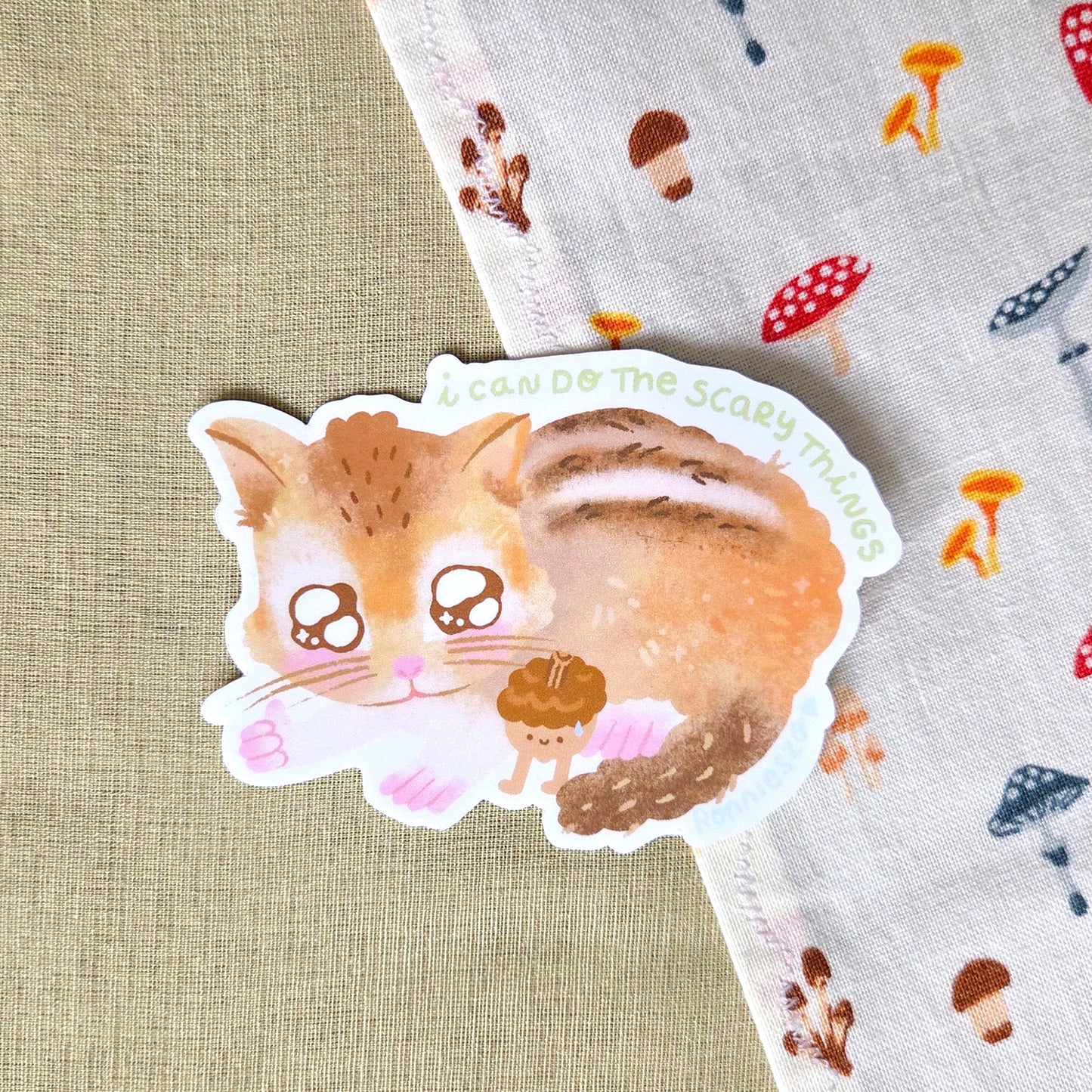 I can do the scary things Chipmunk Sticker