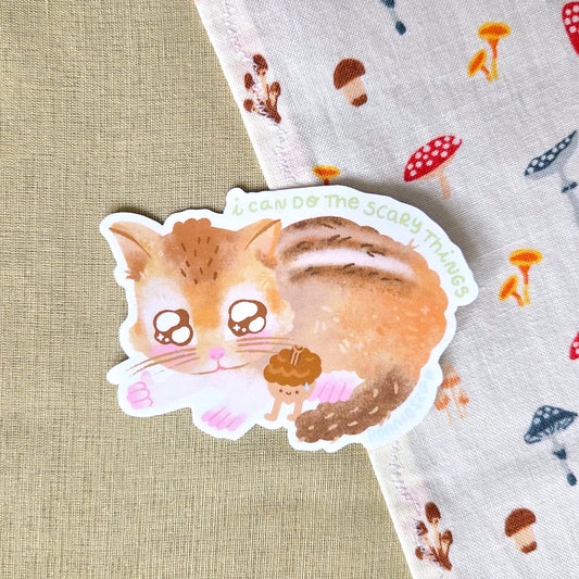 I can do the scary things Chipmunk Sticker