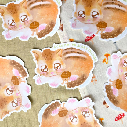 I can do the scary things Chipmunk Sticker