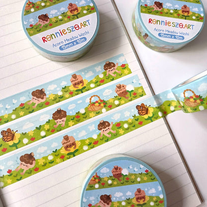 Meadow of Acorns Washi Tape