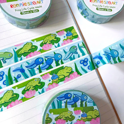 Frog Lifr Cycle Washi Tape