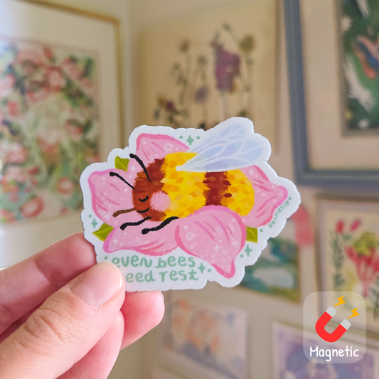 Bees need Rest Magnet