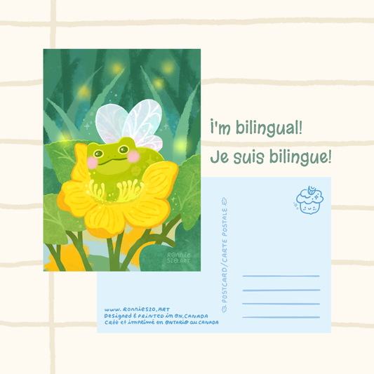 Frog Marigold Postcard