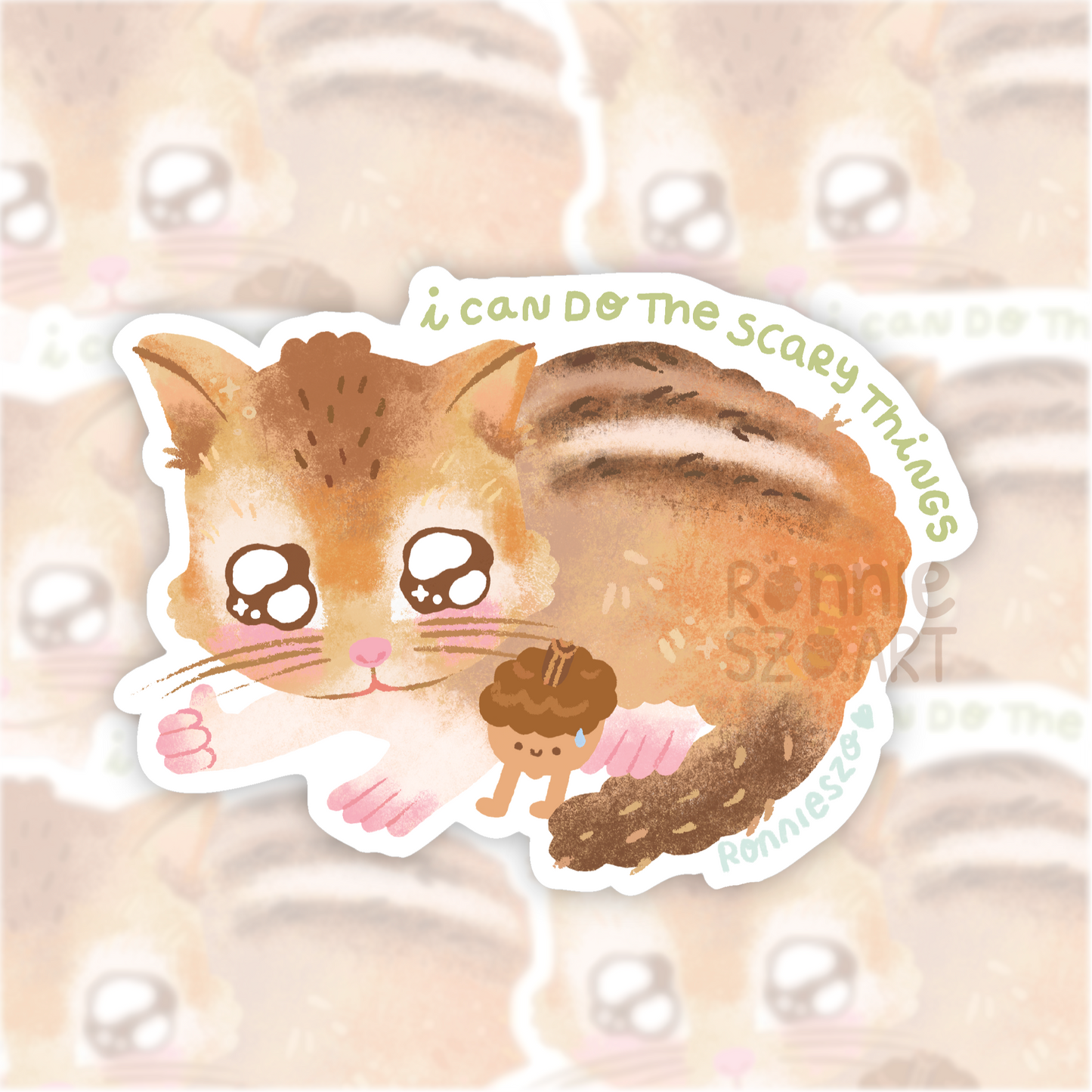 I can do the scary things Chipmunk Sticker